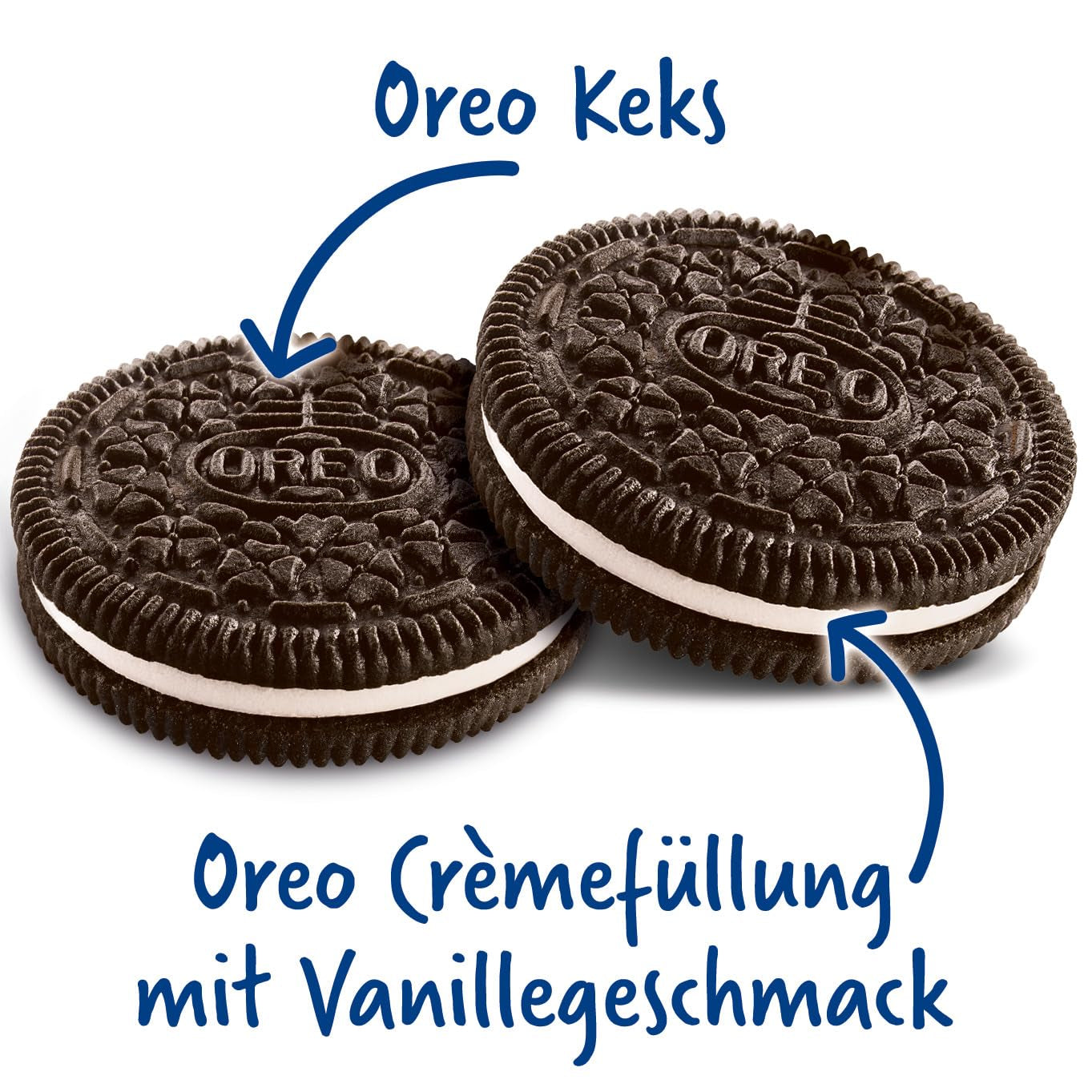 OREO Original - Sprøde småkager med kakao og lækkert flødefyld med vaniljesmag - 32 x 44g