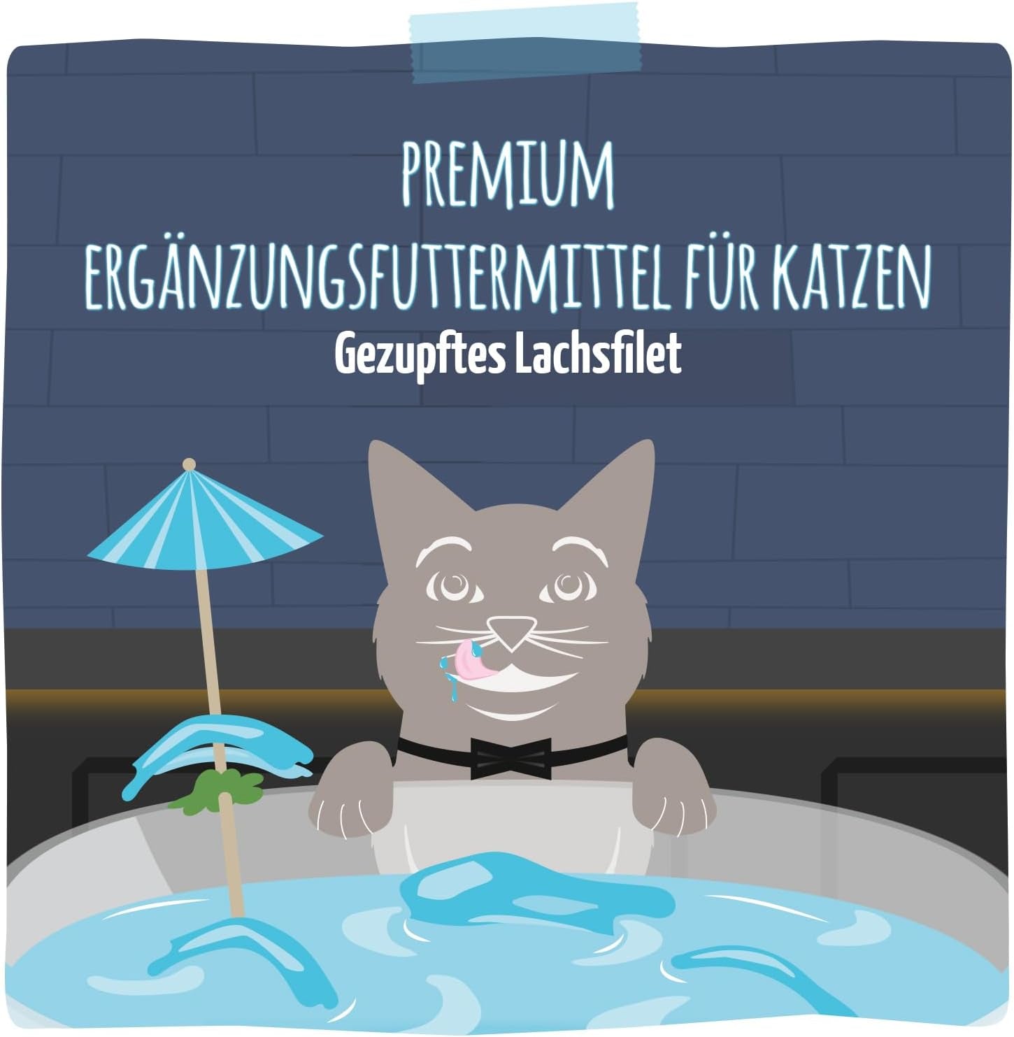 MjAMjAM - Lækker kattedrik - Cocktails - Pulled laksefileter, pakke med 20 stk (20x40), kornfri
