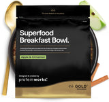 Protein virker | Superfood morgenmad - GULD Innovation, prisvindende korn, proteinmüsli, næringsrig med korn, frø og havre, fiberrig, æble og kanel, 10 portioner, 600 g