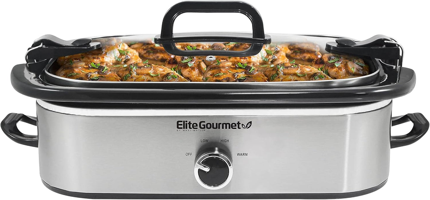 MST-5240SS Slow cooker, 3,3 liter, Rustfrit stål Slow Cooker Naty Shop