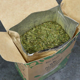 Delicatino - Naturlig grøn PURE LEAF 500G, økologisk yerba mate stilkløs, frisk og røgfri, økologisk dyrket, vakuumpakket for maksimal friskhed