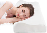 Fityou Memory Foam Pude Nakkestøttepude Ergonomisk Sovepude Kølepude Dobbeltsidet design Vaskbart pudebetræk (67,5X40X13Cm) Cervikale ortopædiske puder Naty Shop Pure White 60X35X9/11Cm