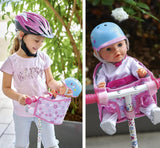 Simba 105560018 - Nyfødt cykelsæde med bælte, dukketilbehør, stofsæde, sikkerhedssele, velcrostyr, til 30-43 cm dukker, 3+