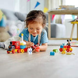 LEGO 10941 DUPLO Disney Mickey og Minnie fødselsdagstog, legetøjstog med kage og balloner, gave til børn 2 år og ældre Byggesæt Besuche den LEGO-Store