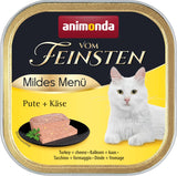 animonda vom Feinsten Mild Menu Mild Variety (32 x 100 g), kornfri, sukkerfri våd kattefoder, letfordøjeligt foder med kalkunkød