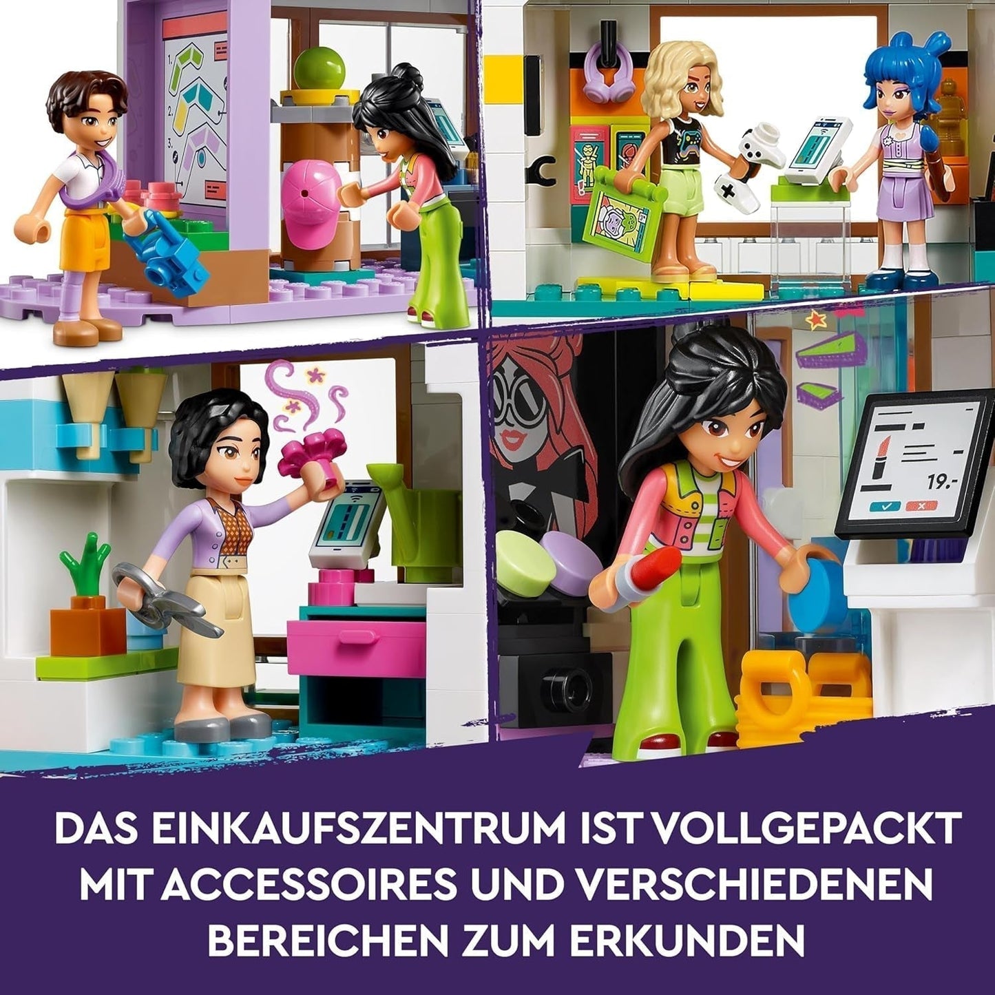LEGO Store Friends Heartlake City Dukkehuslegetøj til piger og drenge Figursæt fremmer social-emotionel udvikling Gave til 8 år 42604 Byggesæt Besuche den LEGO-Store