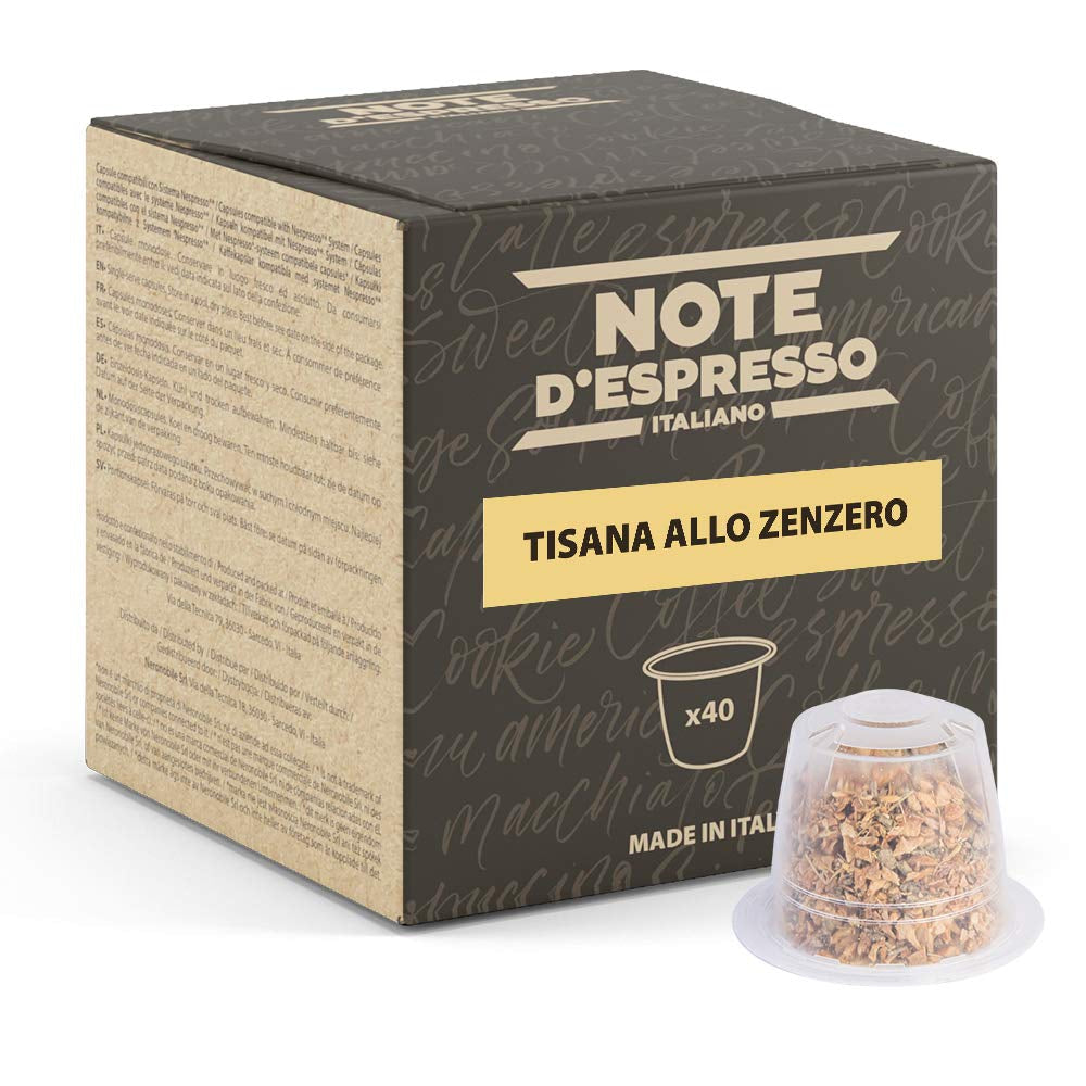 - Ingefær - Kapselmaschinen - udelukkende kompatibel med NESPRESSO - 40 kapsler