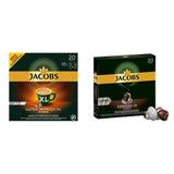 Jacobs Kaffeekapseln Guten Morgen XL Intense - 10er Pack (10 x 20 Getränke) & Kaffeekapseln Espresso Intenso, Intensität 10 af 12, 200 Nespresso®* kompatibel Kapseln, 10 x 20 Getränke