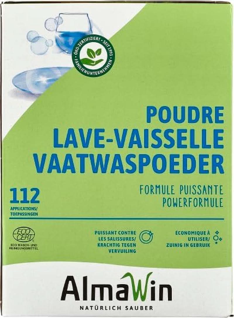 Almawin eco, opvaskepulver 2,8 kg, 112 vaske, kan doseres til forskellige mængder opvask Naty Shop