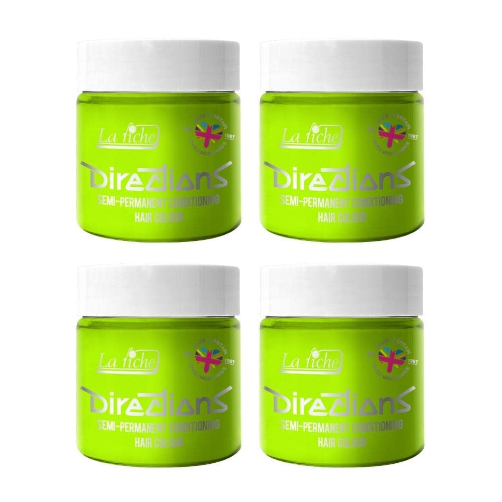 Vejledning semi-permanent hårfarve 100 ml æske 4 pakke (Pillarbox Red) Hårfarve Naty Shop Bright Green 100 Ml (pakke med 4)