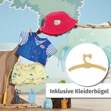 Baby født bamse lystfisker kostume med fiskestang til 43 cm dukker og bamse, 835982 Zapf Creation