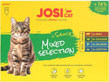 Multipak blandet udvalg i sauce (12 x 85 g) | Voksen | Premium vådfoder i sauce til udvoksede katte Multipack myth 4 Sorten | Ohne Konservierungsmittel | 12 pakke