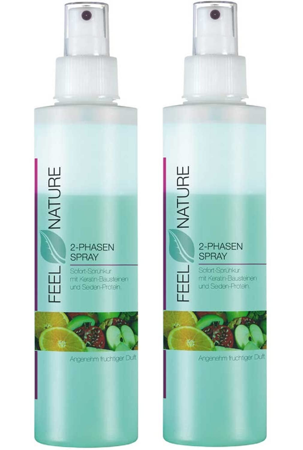 Sæt med 2: Feel Nature 2 Phase Care Spray 2 x 200 ml Detangling produkter Naty Shop Standard titel