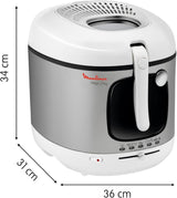 Frituregryde AM4800 Mega 2Kg, oliefrituregryde, lugtfilter, 1800 W Hvidevarer Naty Shop