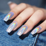 Chrome Nail Powder Aurora Ice Shimmer Chrome Pigment Powder 4 STK Chrome Powder Nägel Nail Art Nageldesign