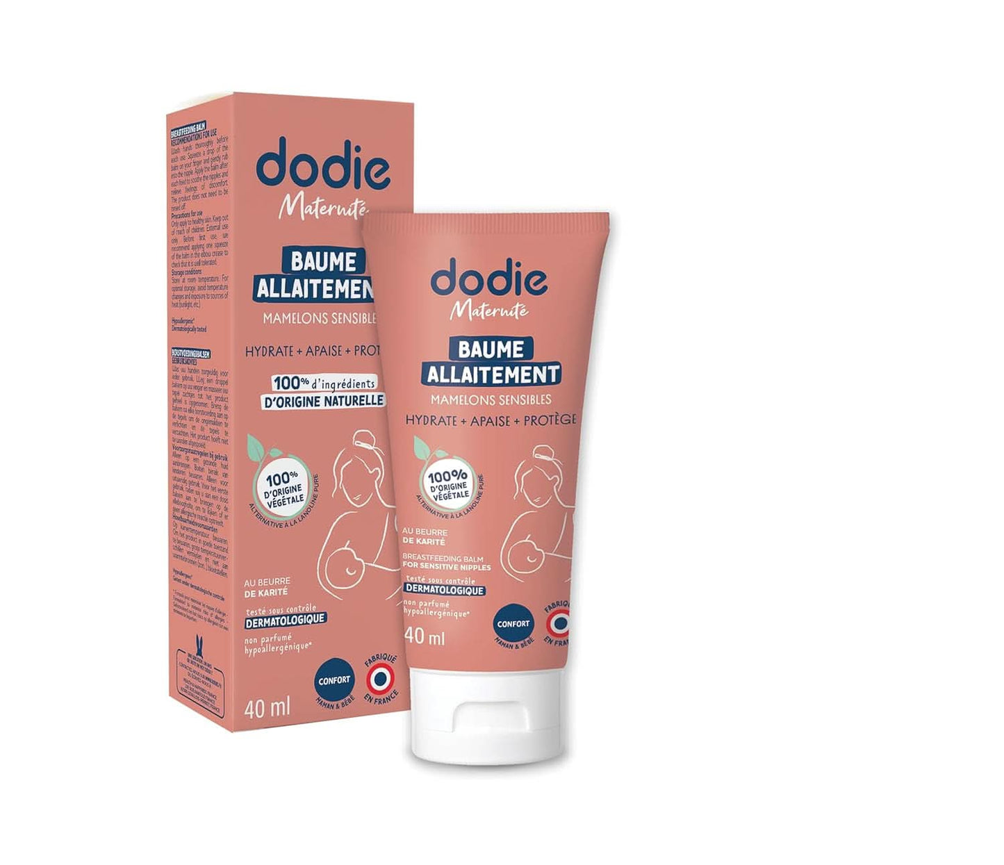 Brystvortecreme med vegetabilsk lanolin, 40 ml Mad og ammetilbehør Bebe Naty Shop