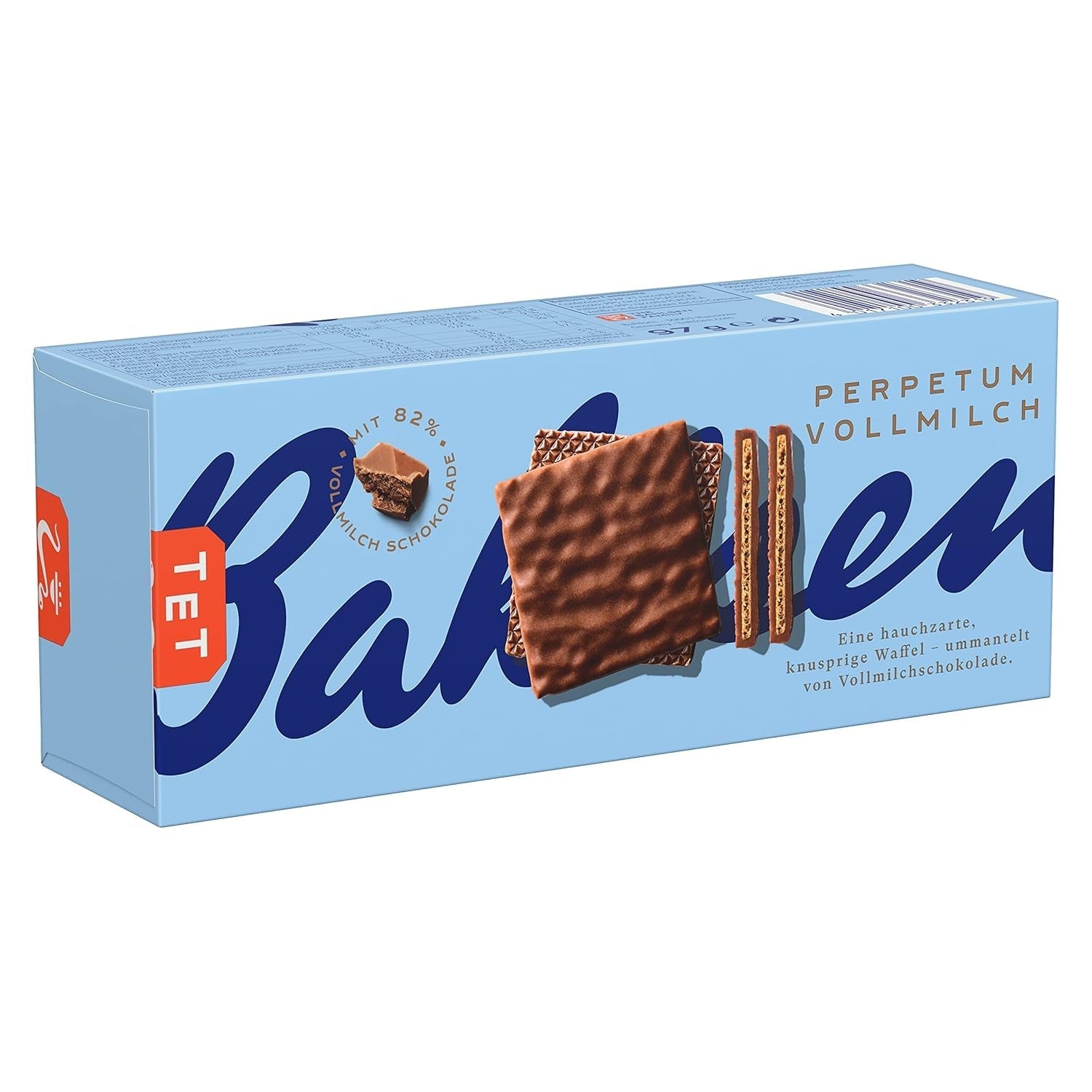 Bahlsen Perpetuum mælkechokoladewafer (1 x 97 g) (pakke med 10)