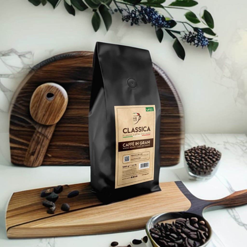 NIK CAFE' – Classico blend – ristede kaffebønner. Hans Excellence, den robuste. 100% robust