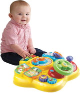 VTech Baby Adventure Legebord - Farverigt legebord til babyer med 6 spillebaner og interaktive elementer & Baby My First Song Book 6-siders farverig bog og bevægelige elementer til leg Bebe Toys Naty Shop
