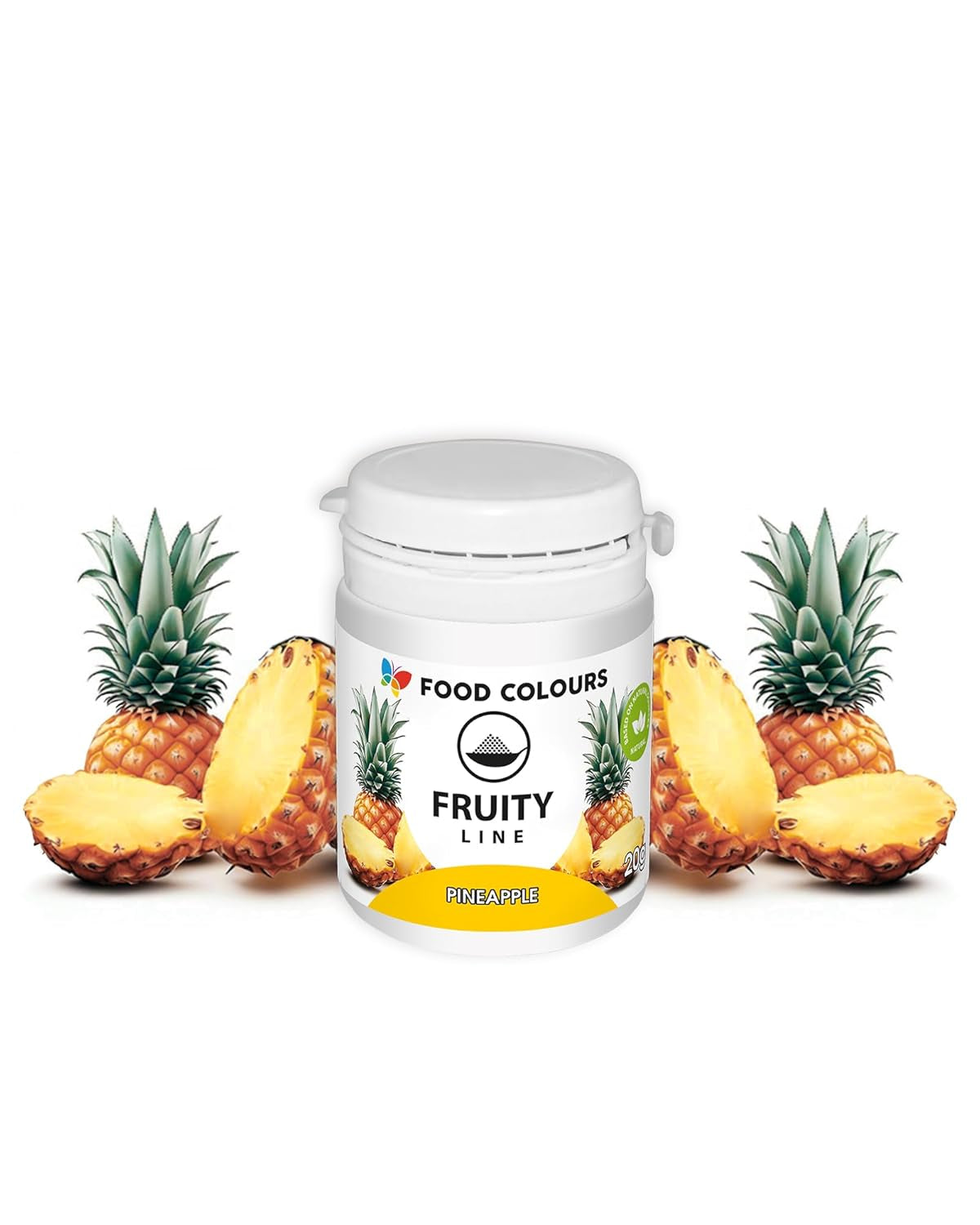 Madfarvepulver naturlig farve Fruity Line BLUEBERRY 20G naturligt farvepulver til cremer glasur svampdej i pulverform madfarve til drinks gelé