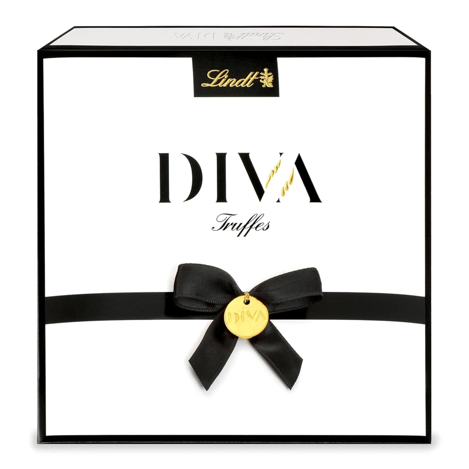 Lindt Chocolate - Halskæde Praline DIVA | 182 g | Æske med 16 praliner i 4 lækre sortimenter | Gave af chokolade | Chokolade gave