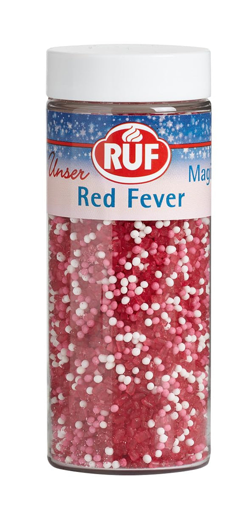 RUF Love Chokolade Chokolade Linsedekorationer, lavet af fin mælkechokolade med en sprød og farverig sukkerglasur, 75g pr.
