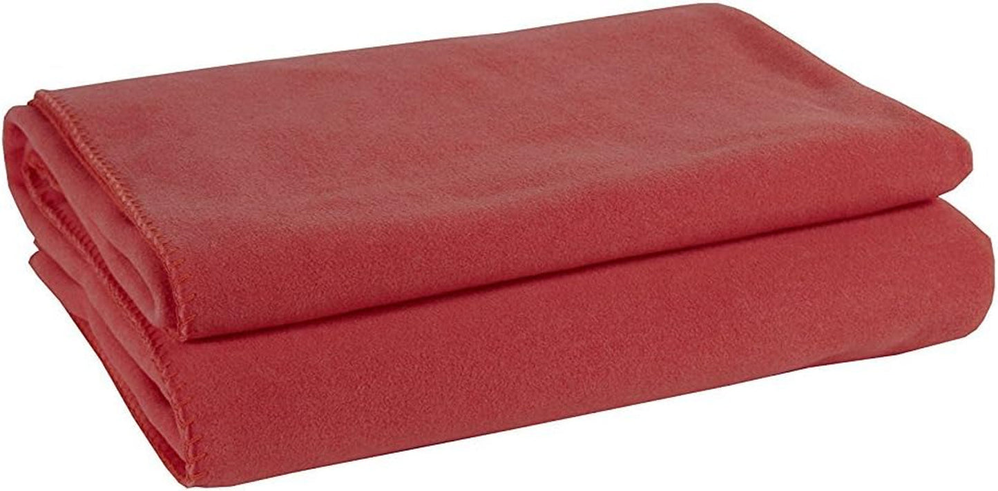 Zoepritz Decke in Der Farbe: Rot, Aus 65% Polyester, 35% Viscose Hergestellt, Grøøe: 160X200 Cm, 103291-235-160X200
