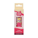 Madfarve Funcakes Gel Candy Pink: Højkoncentreret madfarve til dej, creme, fondant, marcipan, kager, nem dosering, individuelle dråber til at skabe levende farver, Halal, 30g