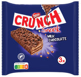 Nestlé CRUNCH Milk Bar, sprød chokoladebar med mælkechokolade og korn, 1 pakke (3 x 33 g)