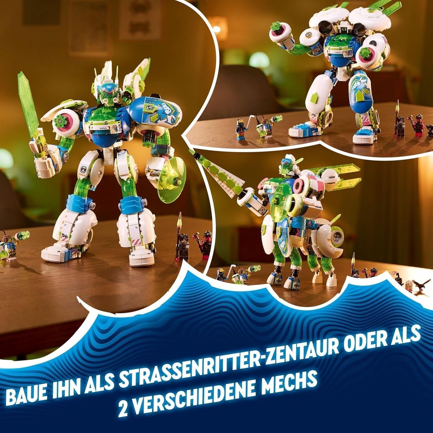 LEGO Dreamzzz 3-i-1 Mateo Og Z-Blob The Knight Mech Byggeklodser Legesæt til 10 år Drenge og piger Børn Gave Fantasy Sæt 3 Ways Robot Adventure Legetøj 71485 Byggesæt Beuche den LEGO-Store