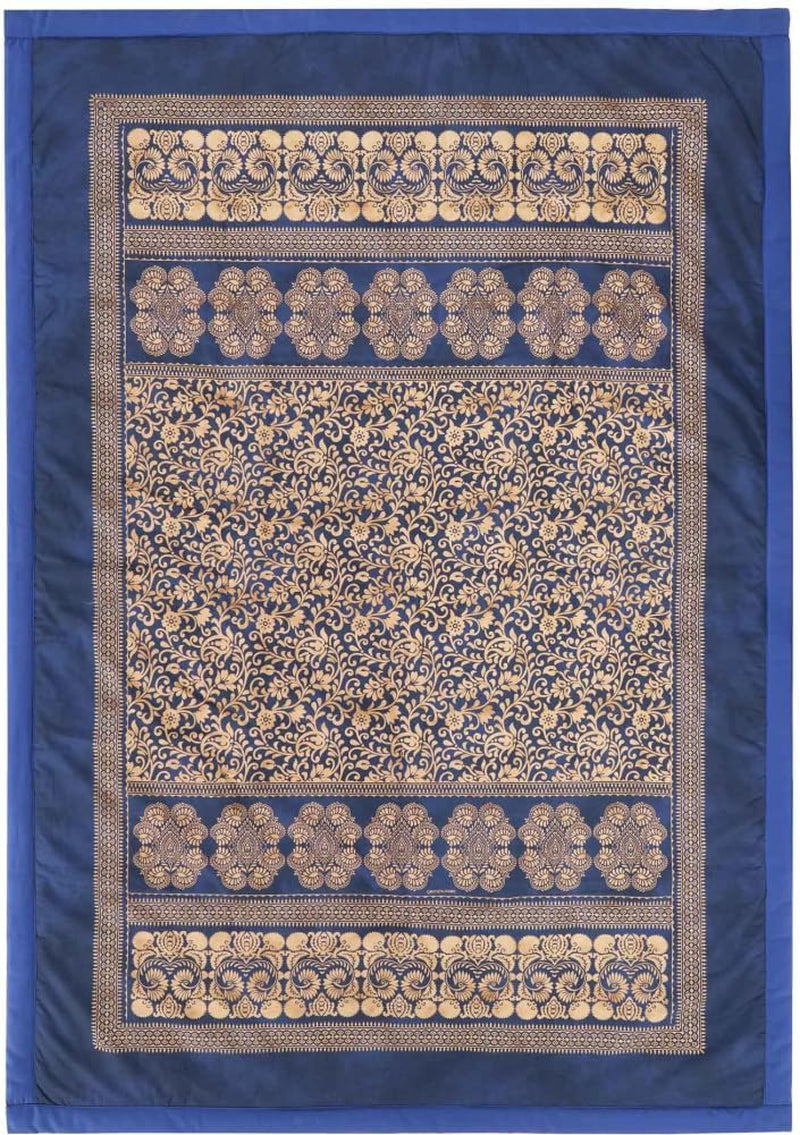 BASSETTI ternet bomuld TORCELLO farve MØRKEBLÅ B1 str. 135X190 Dyner og dyner Naty Shop Mørkeblå 135X190