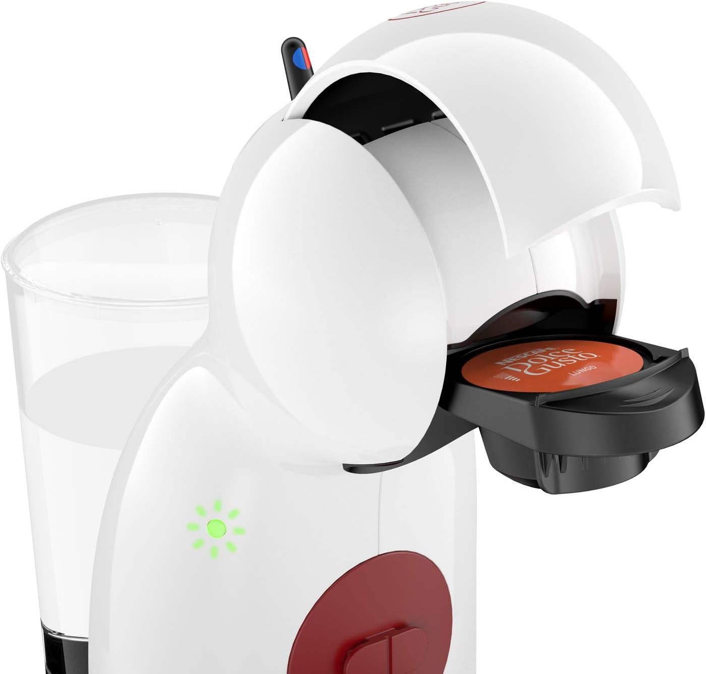 Manuel espressomaskine med NESCAFÉ DOLCE GUSTO PICCOLO XS kapsler fra KRUPS, hvid
