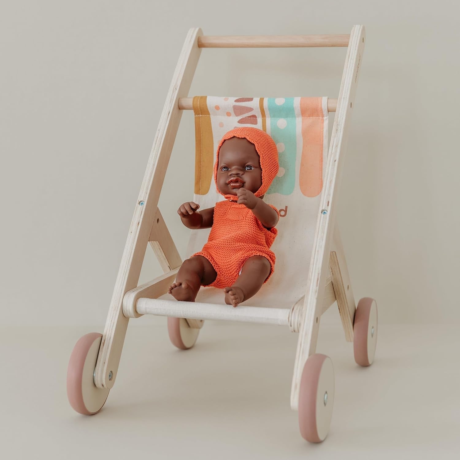 Miniland Babydukke, afrikansk dreng, 32 cm, anatomisk korrekt