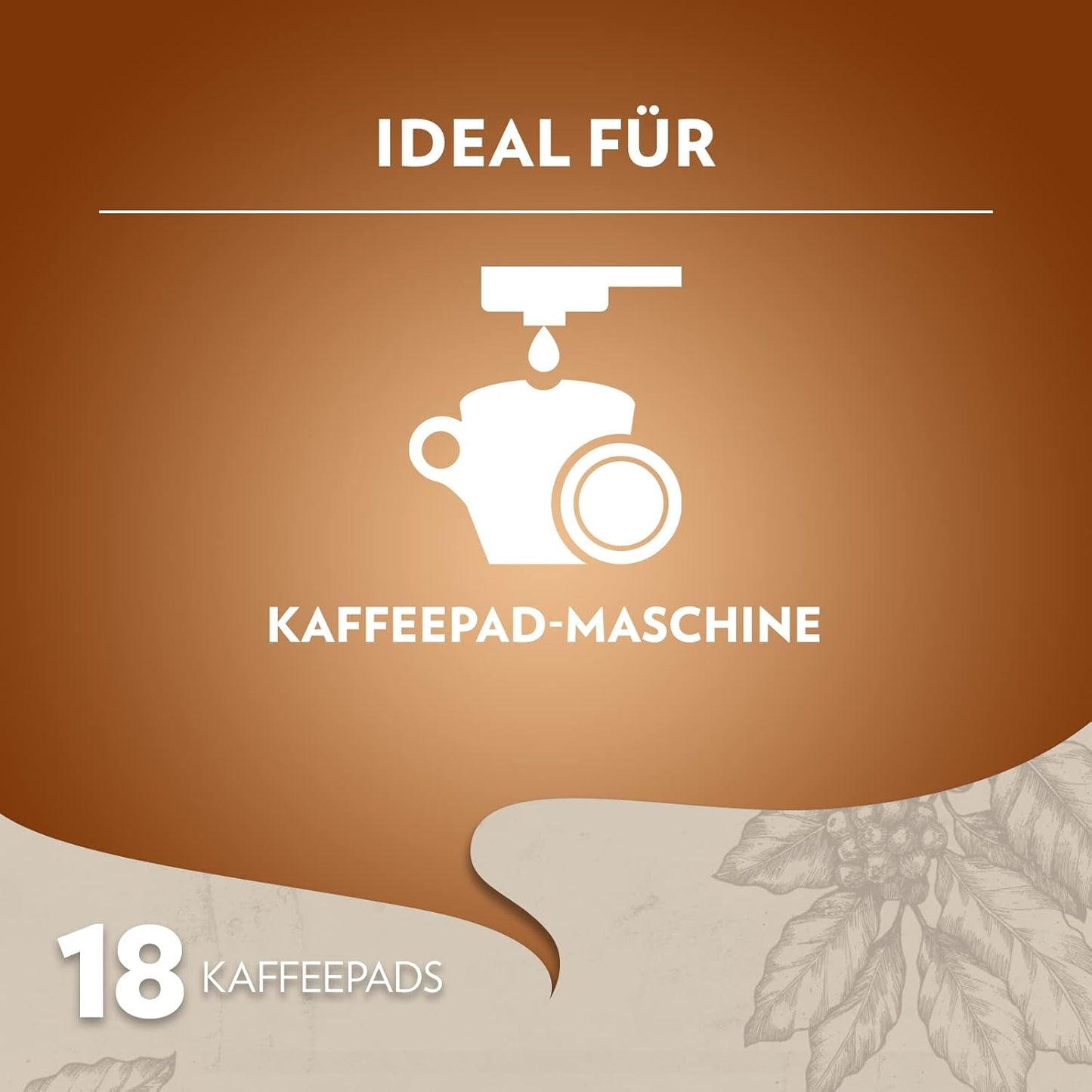 Lavazza Crema E Aroma, cremet og aromatisk smag, medium Röstung, 18 Pads