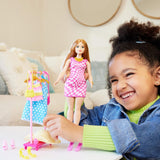 Barbie-modedukke- og garderobesæt med tøj, tilbehør og salonmøbler, langtidsholdbar frisørsjov for børn fra 3 år og opefter, HPL78