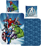 Børnesengetøj, forskellige tegneseriefigurer, 100% bomuld Sengetøj - børn Naty Shop Avengers