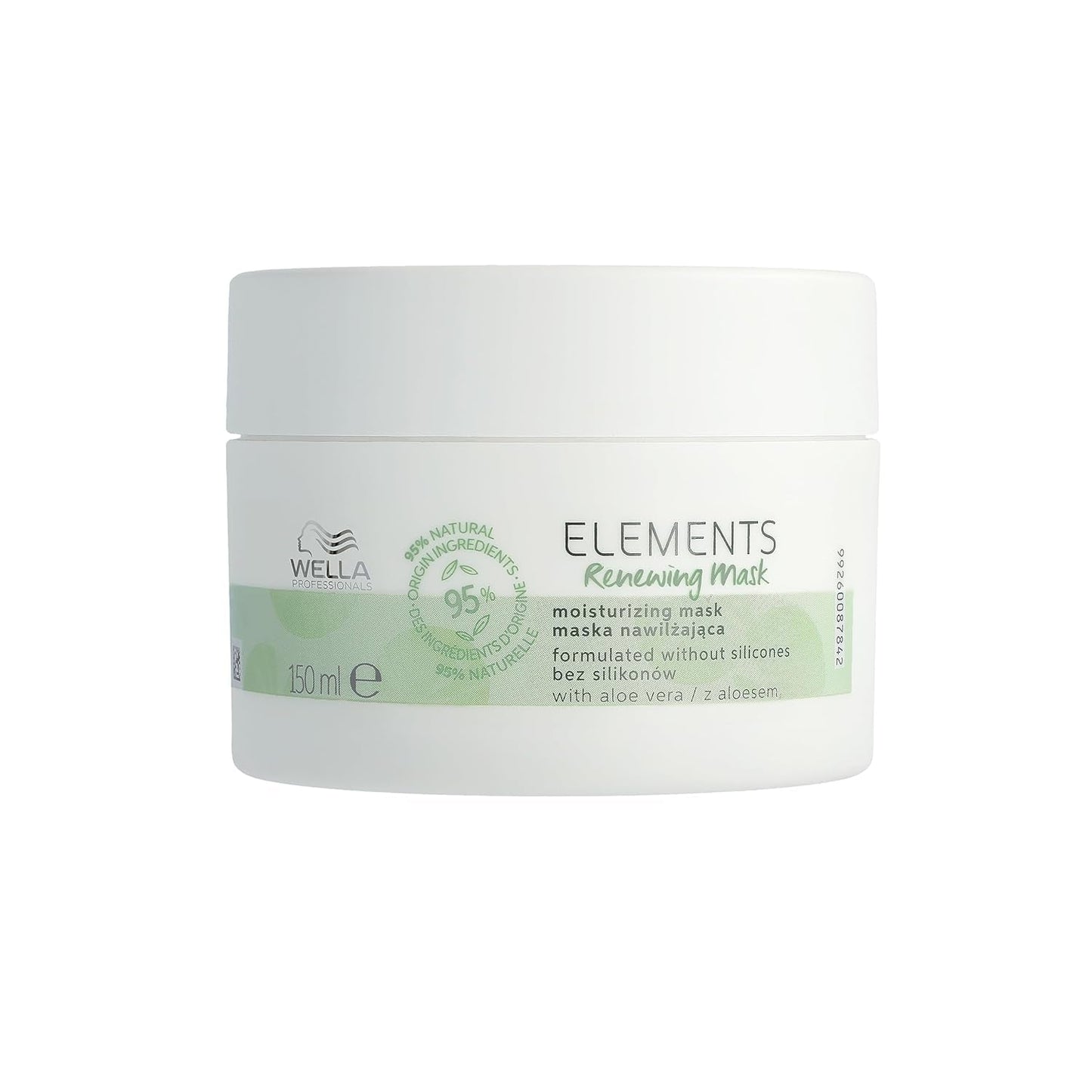 Wella Professionals Elements - naturlig pleje til tørt, beskadiget hår og følsom hovedbund - leave-in balsam, maske og spray med antioxidanter og olivenessens Hårmaske Naty Shop Hårmaske