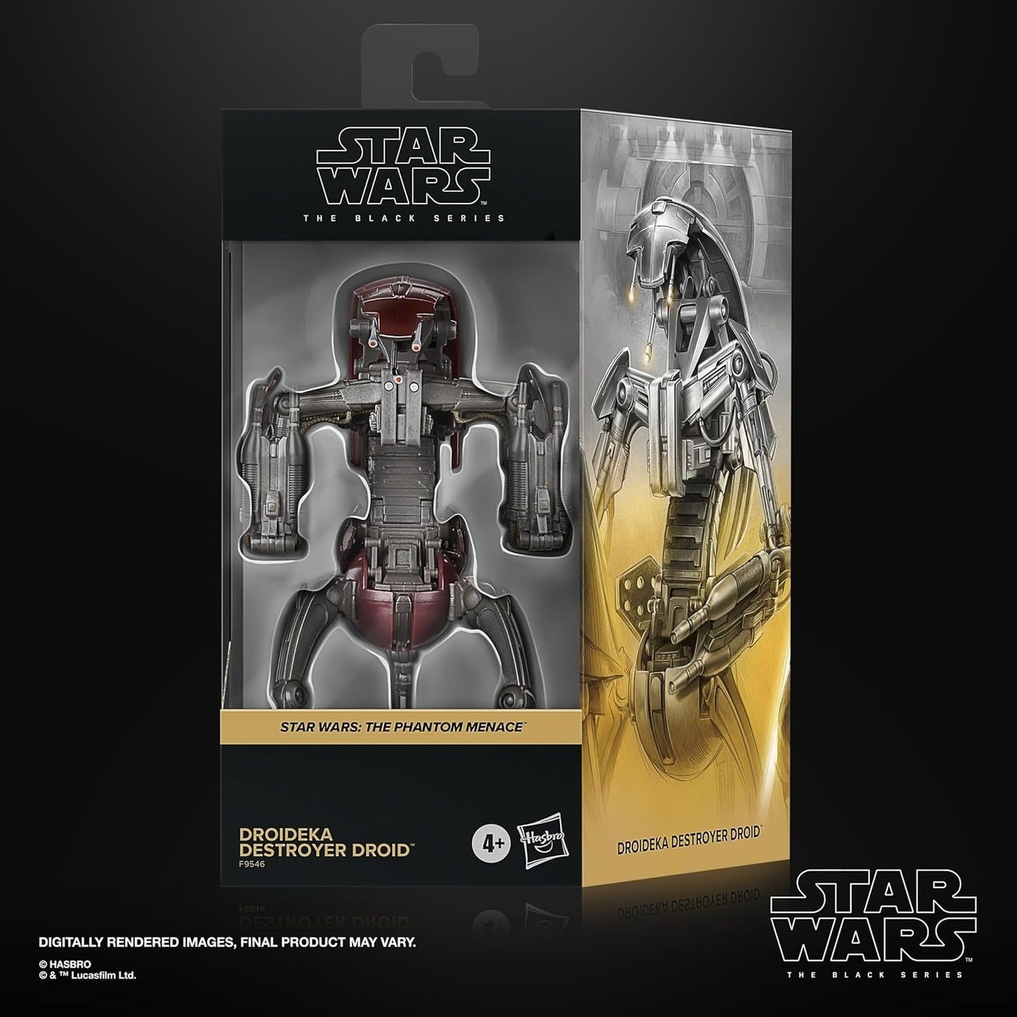 Star Wars Black Series Droideka Destroyer Droid Action Figur Star Wars: The Phantom Menace 15 cm actionfigurer Naty Shop