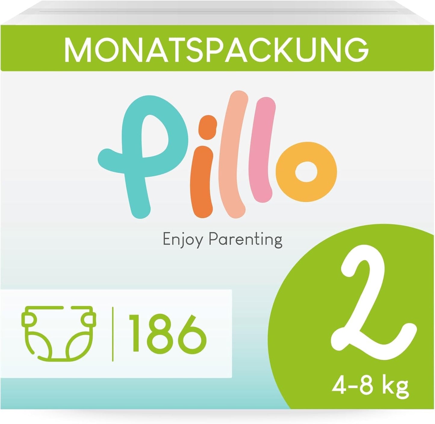 Bleer Pillo 3 - Æske med 168 bleer, 6 pakker med 28 bleer hver, str. 3 - Midi (6-10 kg) - Bleer til babyer