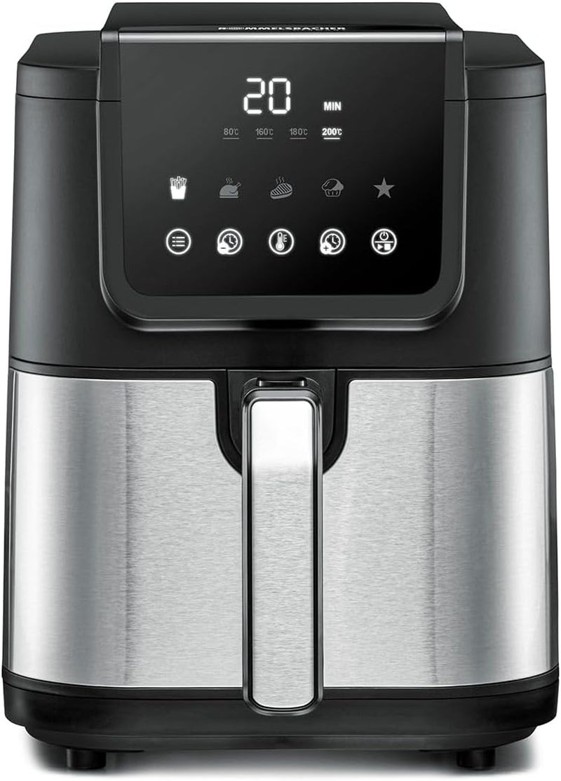 ROMMELSBACHER Varmluftfriture med vindue FRH 1700, 10 programmer, lydløs Hvidevarer Naty Shop 5,5 liter