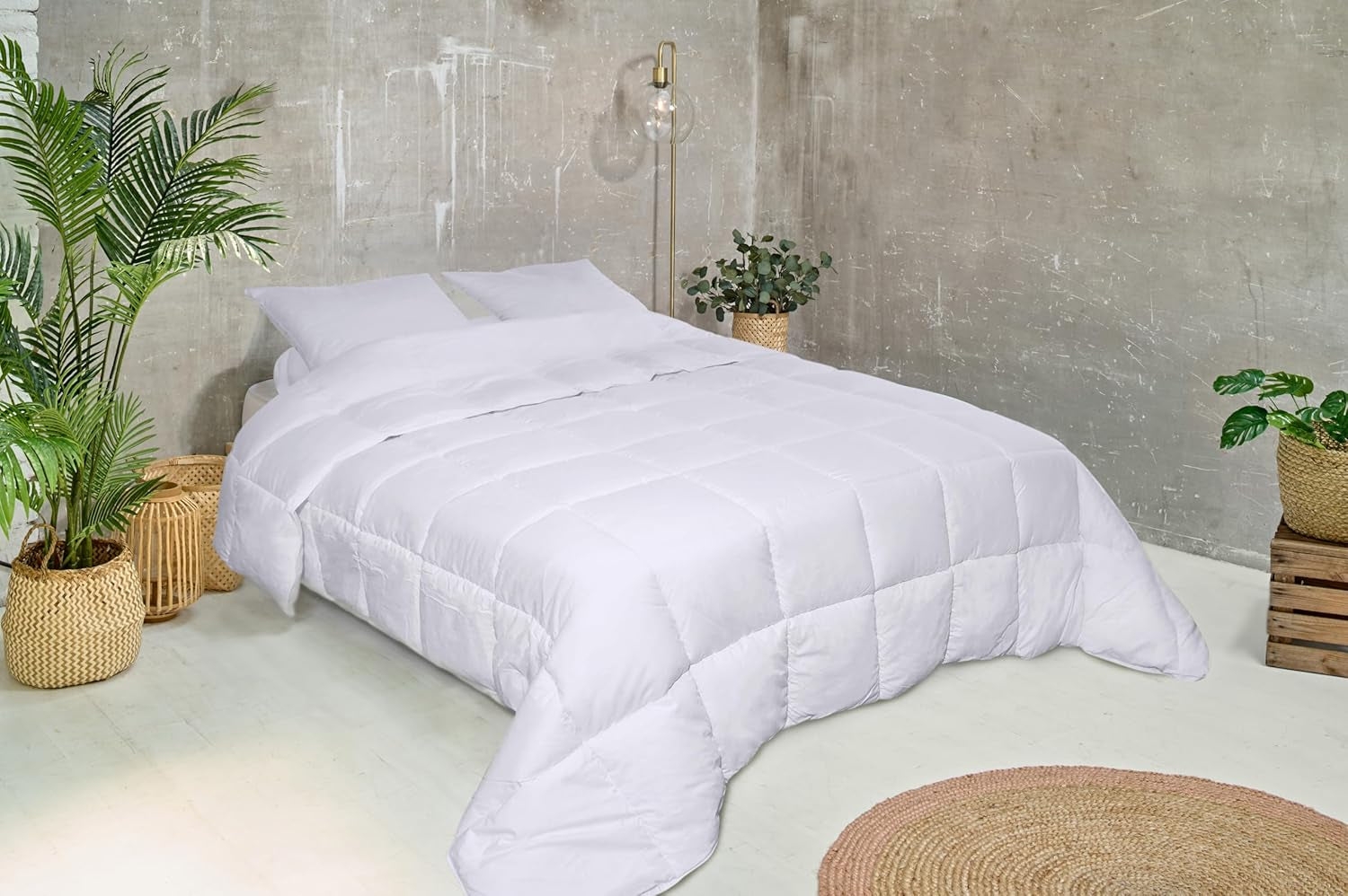 Bleu Câlin Quilt til 2 personer, Sensation Quilt, Meget varm, Hvid, 240X260 Cm, KSD50 Dyner og dyner Naty Shop