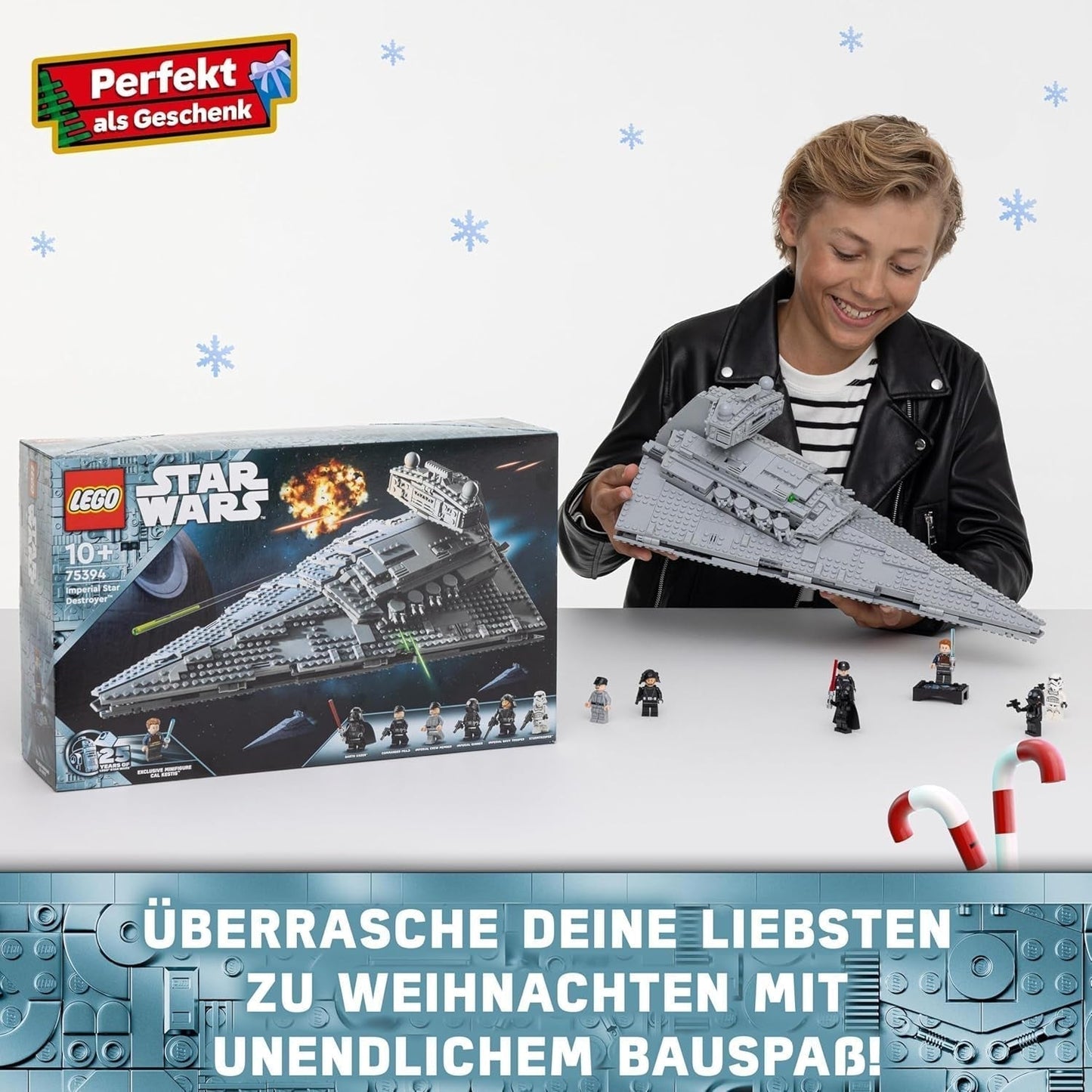 LEGO Star Wars Imperial Star Destroyer, rumskibssæt, byggelegetøj, Darth Vader og Cal Kestis legesæt, fødselsdagsgave til drenge, piger og fans 75394 Byggesæt Besuche den LEGO-Store