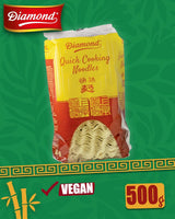 DIAMOND instant ægfri nudler, instant hvedemel wok nudler og tilbehør - 1 x 500 g