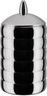 Alessi Kalistò 2 CB02 - 18/10 køkkenkrukke i rustfrit stål med aluminiumsknop, 114 cl, sølv Madopbevaringsbokse Naty Shop Kalisto 2