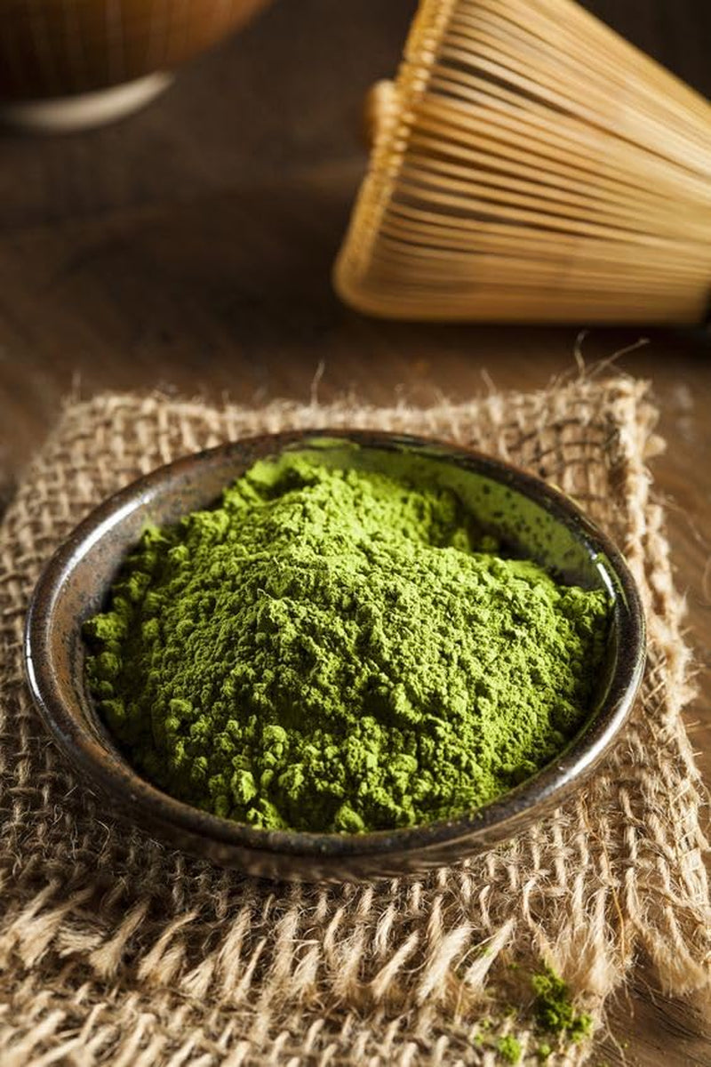 Umami Bio Matcha Grøn te-pulver - kulinarisk kvalitet, dyrket i Uji, Kyoto (Japan) fra økologisk landbrug. Fremragende til at drikke eller til madlavning i køkkenet 100 g...
