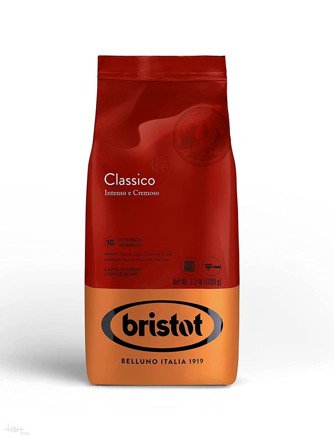 x Bristot Miscela Classico Espresso kaffebønner 1 kg.
