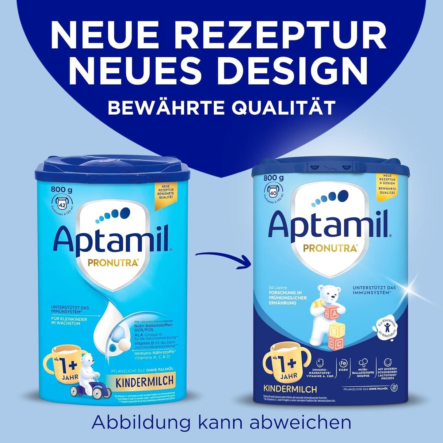 Aptamil Vækstmælk 1 Plus - Vækstmælk fra 1 år - 800g