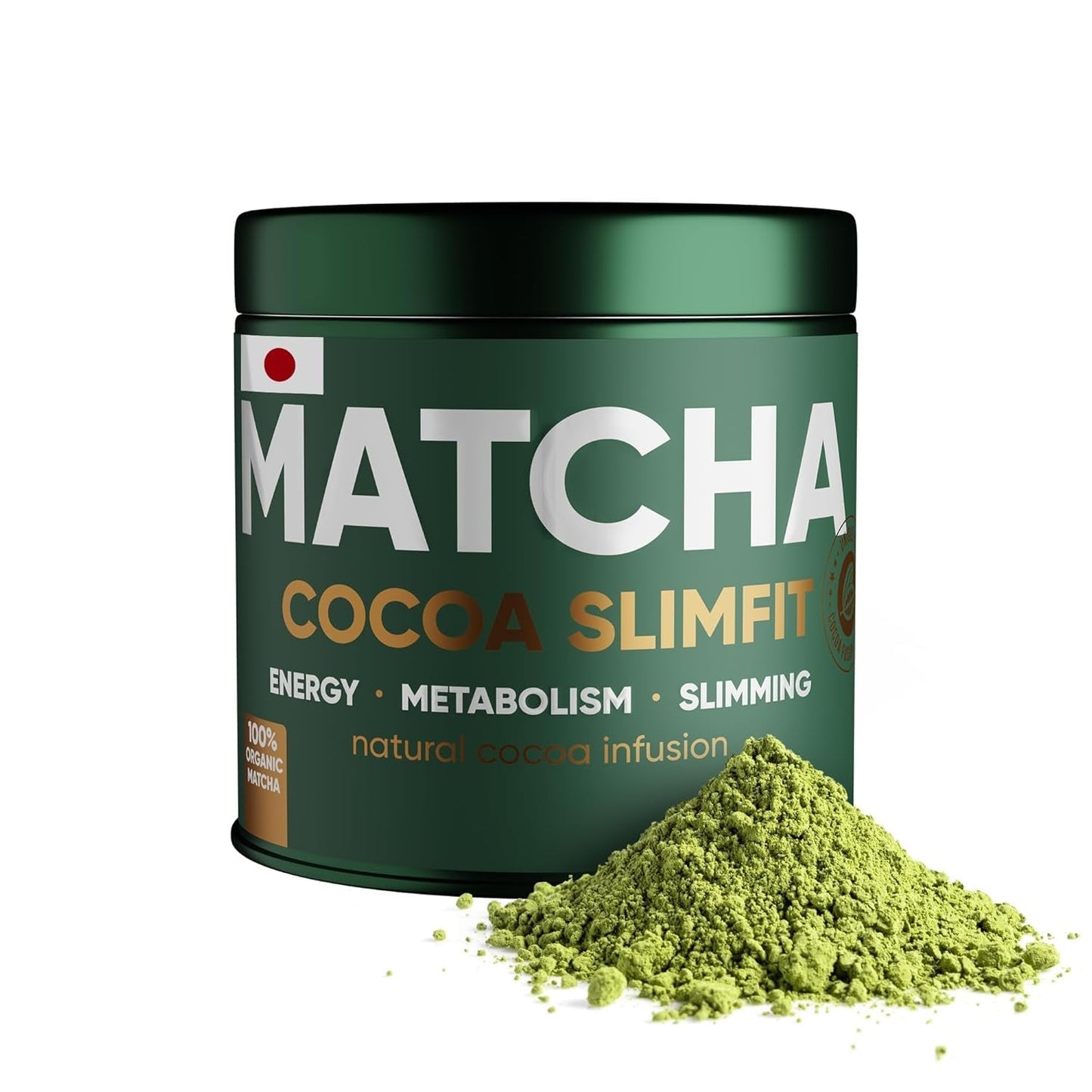 WOW TEA Matcha pulver - fint pulver fra Japan med en frisk smag - ideel til Matcha te, lattes eller smoothies - ingen tilsætningsstoffer (detox)