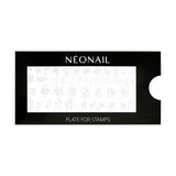NÉONAIL Nagel Stempel Mit Schaber - Nägel Selber Machen - Nail Art Stempel - Nageldesign Für Nagel Schablone - French Nails Stempel - Silikon Nagelstempel