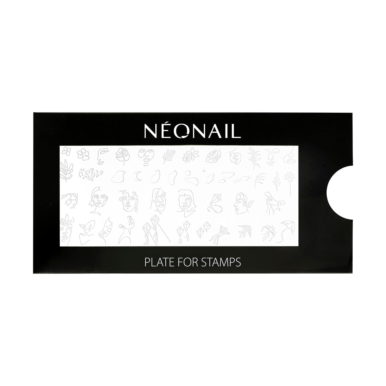 NÉONAIL Nagel Stempel Mit Schaber - Nägel Selber Machen - Nail Art Stempel - Nageldesign Für Nagel Schablone - French Nails Stempel - Silikon Nagelstempel